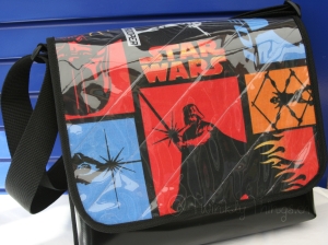 This Star Wars detachable flap shows that any member of the family can use the bag base.